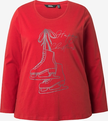 Ulla Popken Shirt in Rood: voorkant