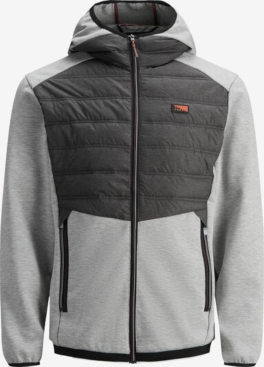 JACK & JONES Välikausitakki 'Toby' värissä grafiitti / vaaleanharmaa / oranssi, Tuotenäkymä