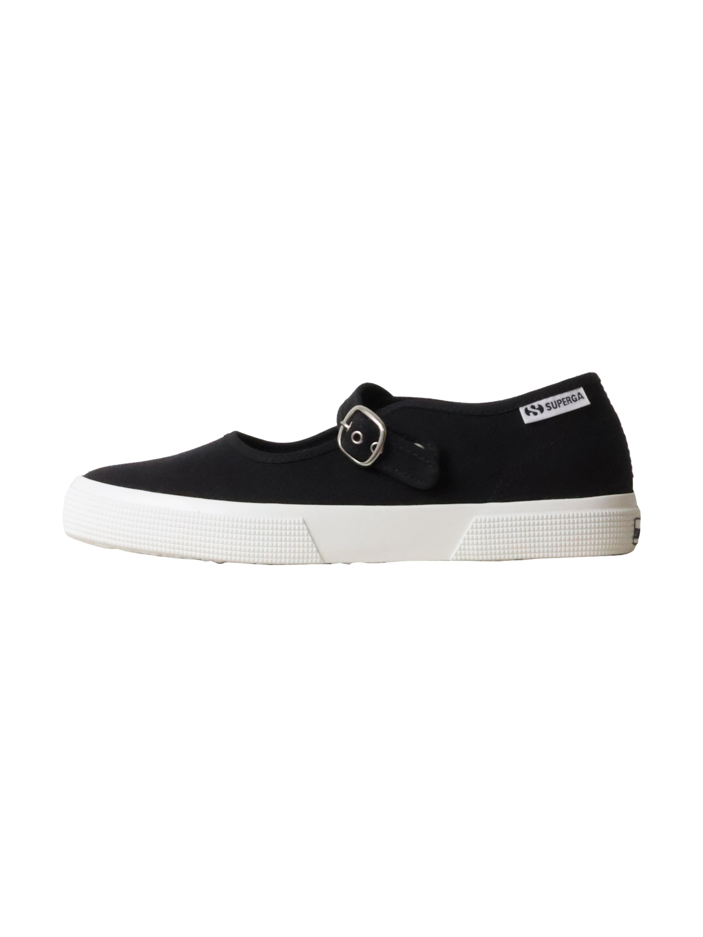 Ballerina di SUPERGA in nero: frontale