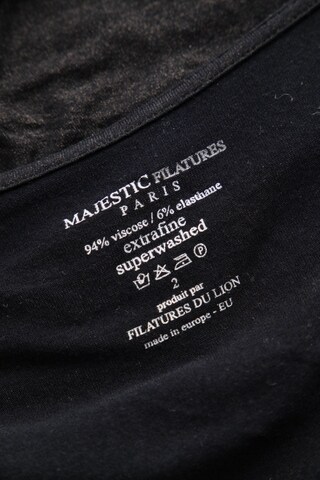 Majestic Filatures Top & Shirt in S in Black