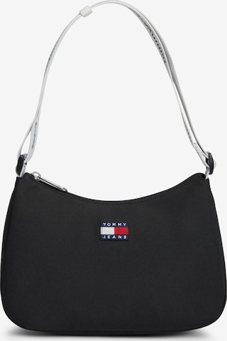 Tommy Jeans Axelremsväska 'ESS DAILY' i svart: framsida