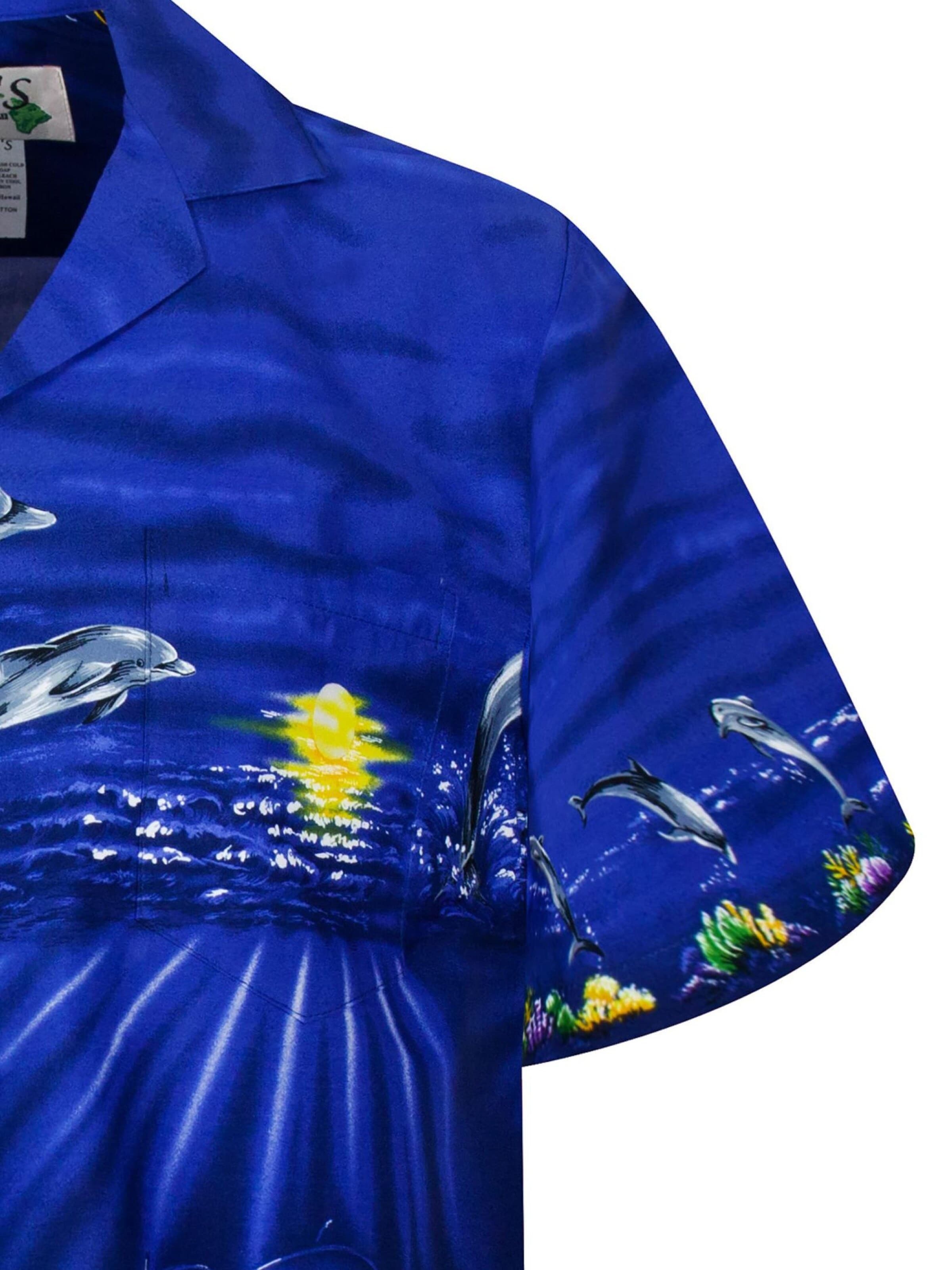 KY's Regular Fit Hemd 'Delfine'‌‌‌‌‌ in Blau