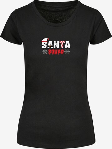 Merchcode Shirt 'Santa Squad' in Black: front