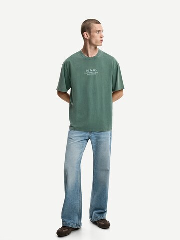T-Shirt Bershka en vert
