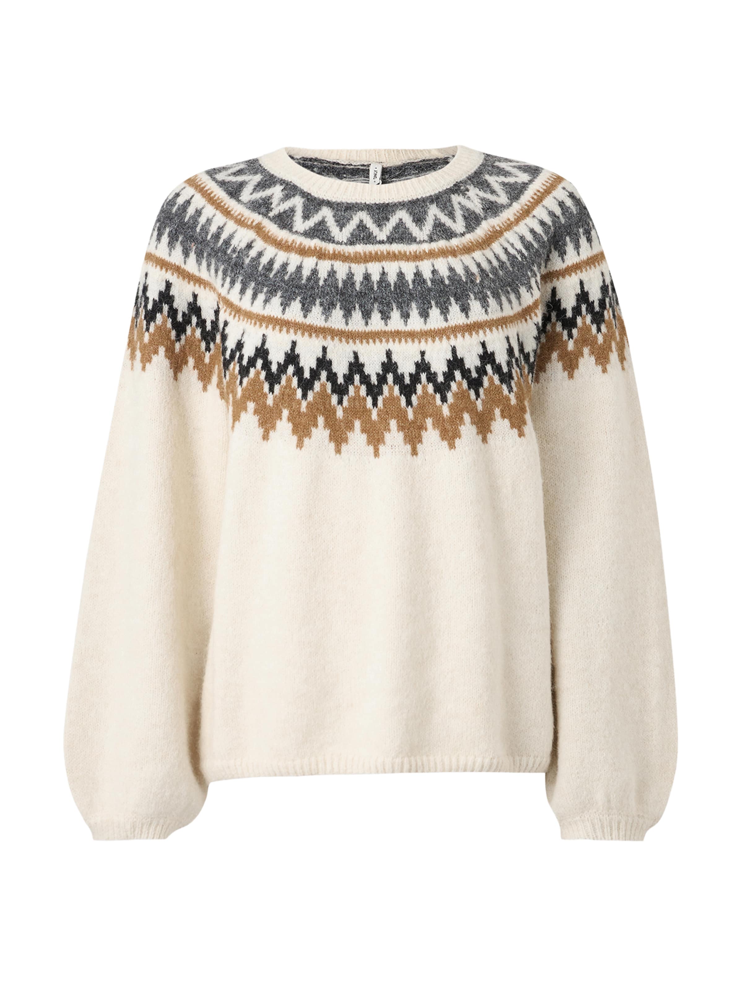ONLY Pullover 'ONLREYKJA' i beige / sand / grå, Produktvisning