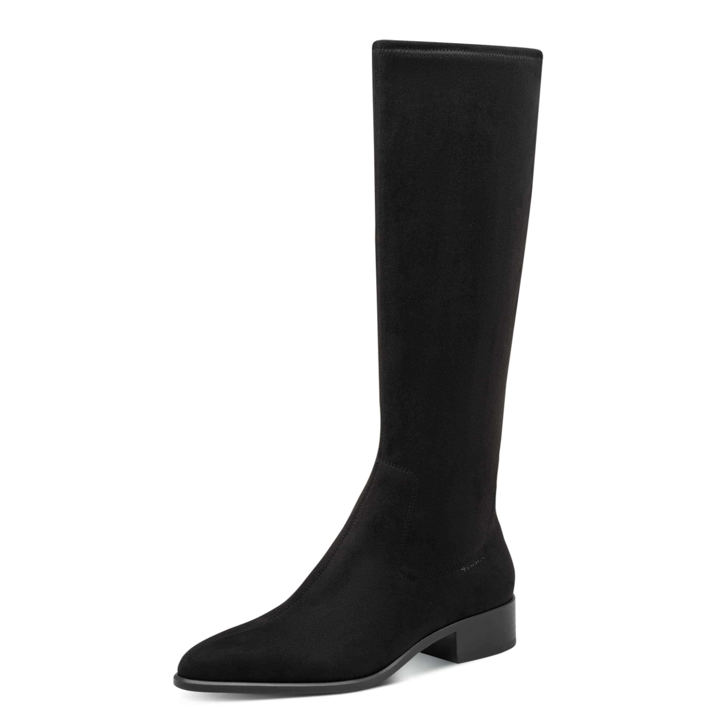 Bottes Tamaris en noir : devant