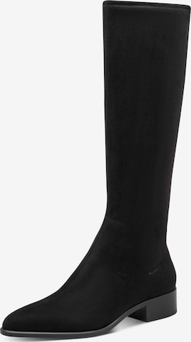 Bottes Tamaris en noir : devant