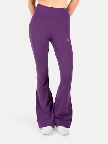 Coupe slim Leggings Smilodox en violet : devant