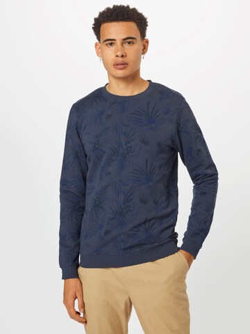 TOM TAILOR DENIM Sweatshirt in Blue: front