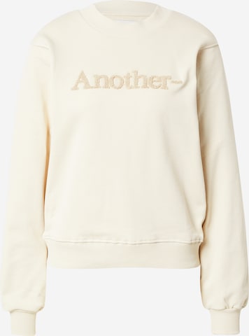 Another Label Sweatshirt '/Another' i beige: framsida