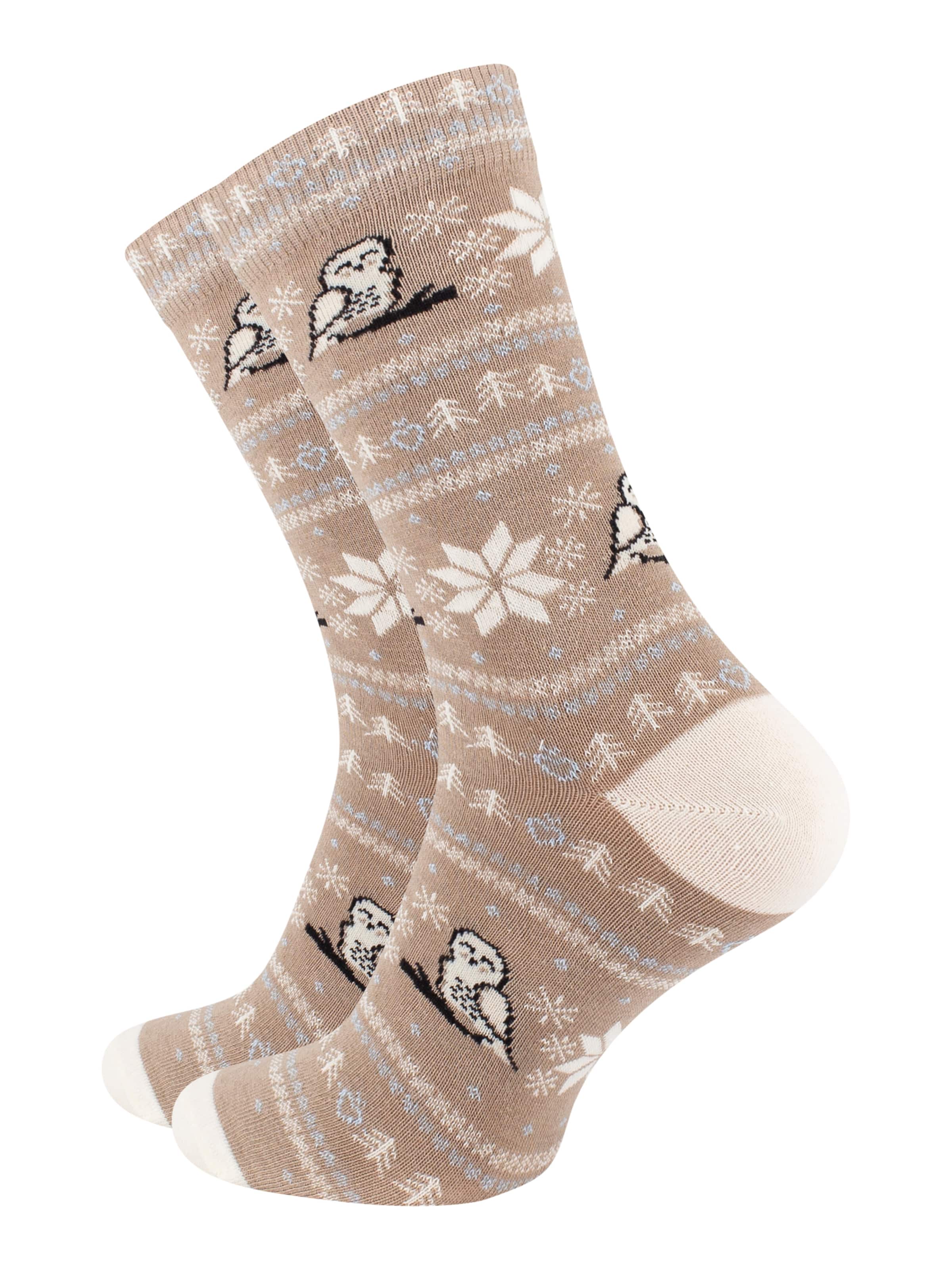 Vincent Creation Socken in Beige: Vorderseite