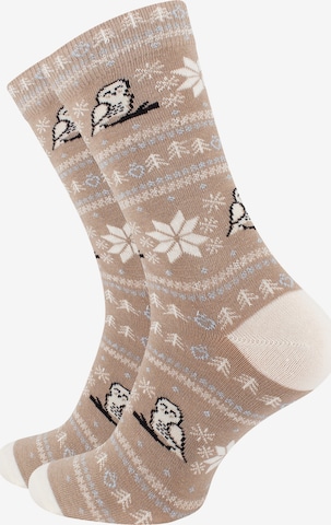 Vincent Creation Socks in Beige: front