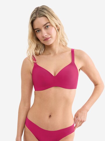 SLOGGI T-Shirt Soft-Cup-BH ' Blue ZERO Feel 2.0 THE UP ' in Pink: Vorderseite