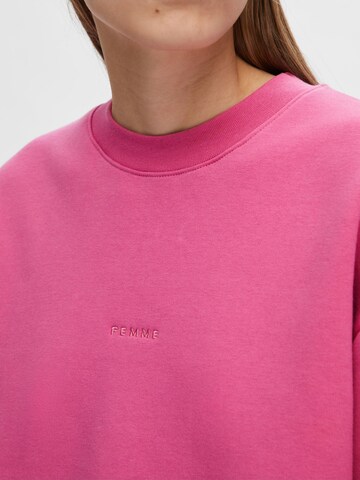 SELECTED FEMME Sweatshirt i pink