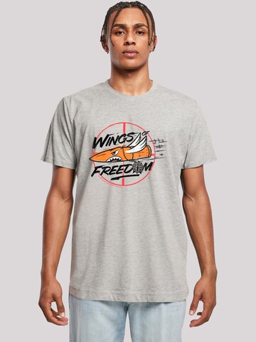 T-Shirt 'Sniper Elite 3 Wings Of Freedom Achievement' F4NT4STIC en gris : devant
