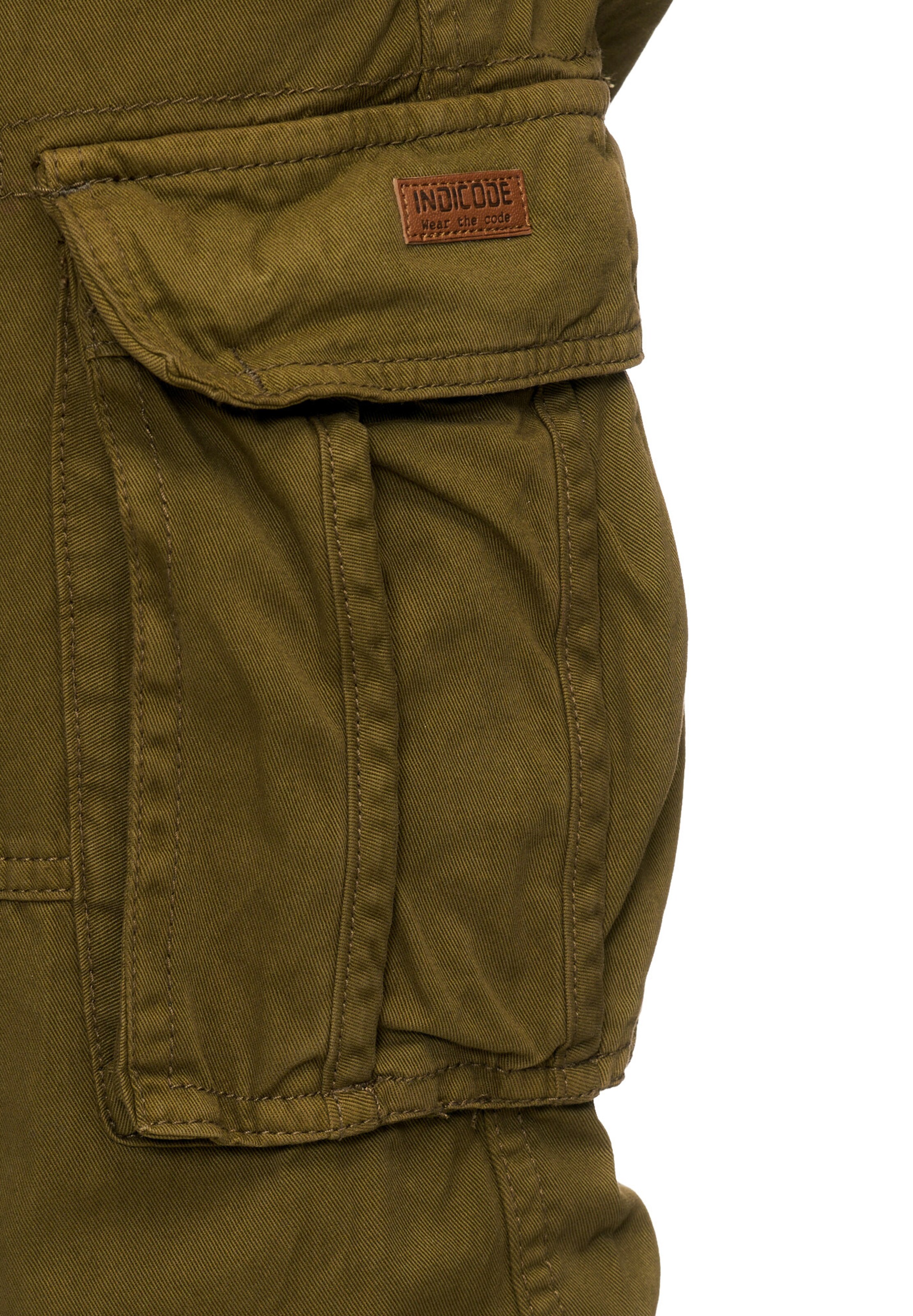 INDICODE JEANS Regular Cargohose 'William' in Grün