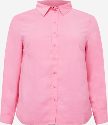 ONLY Carmakoma Bluse in Pink: predná strana