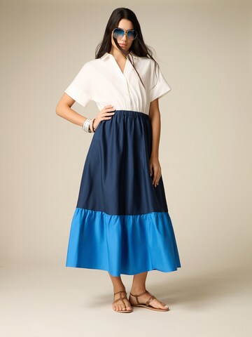 Robe oltre en bleu : devant