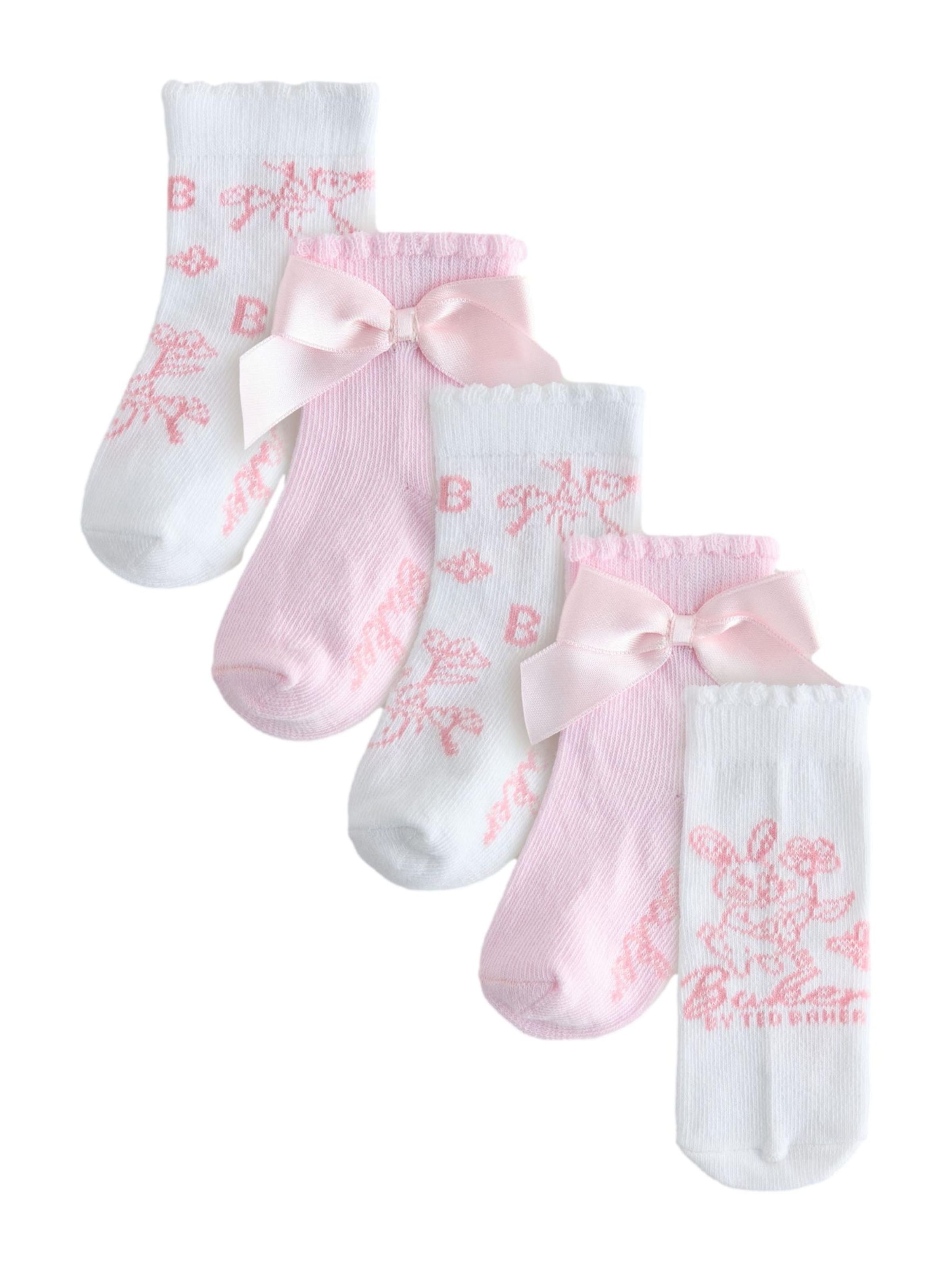 Chaussettes Baker by Ted Baker en rose : devant