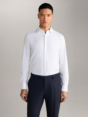 Coupe slim Chemise 'Pit' JOOP! en blanc : devant