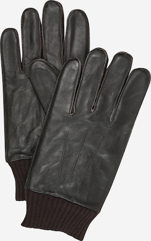 Samsøe Samsøe Full Finger Gloves 'Hackney' in Brown: front