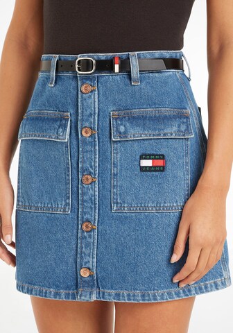 Ceinture Tommy Jeans en noir : devant