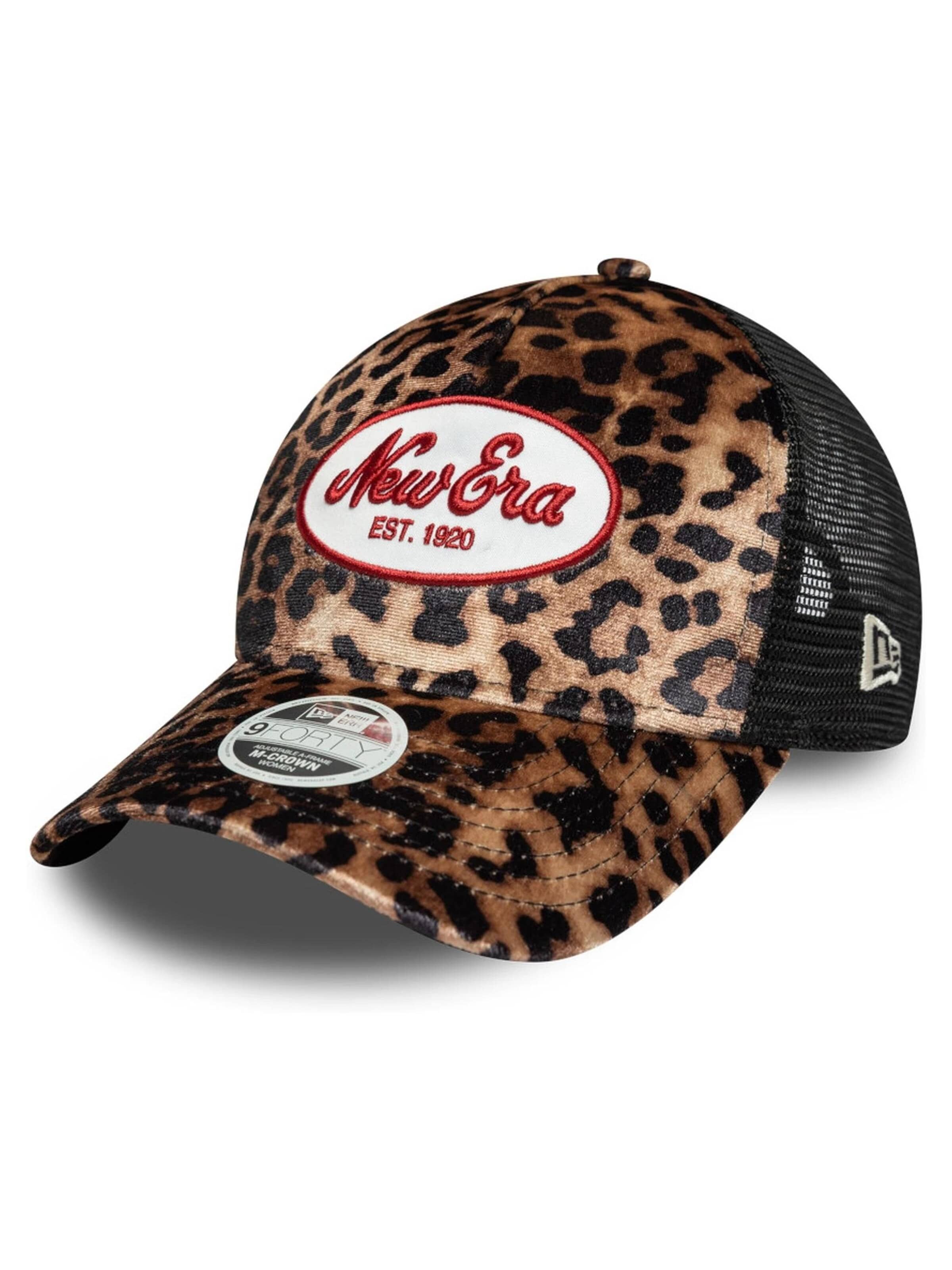 Casquette 'Gorra new era marron wmns leopard mc af trucker' NEW ERA en marron
