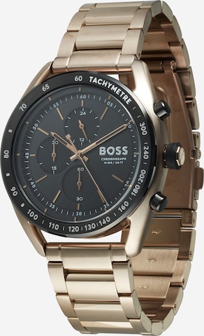 BOSS Black Analoog horloge in Goud: voorkant