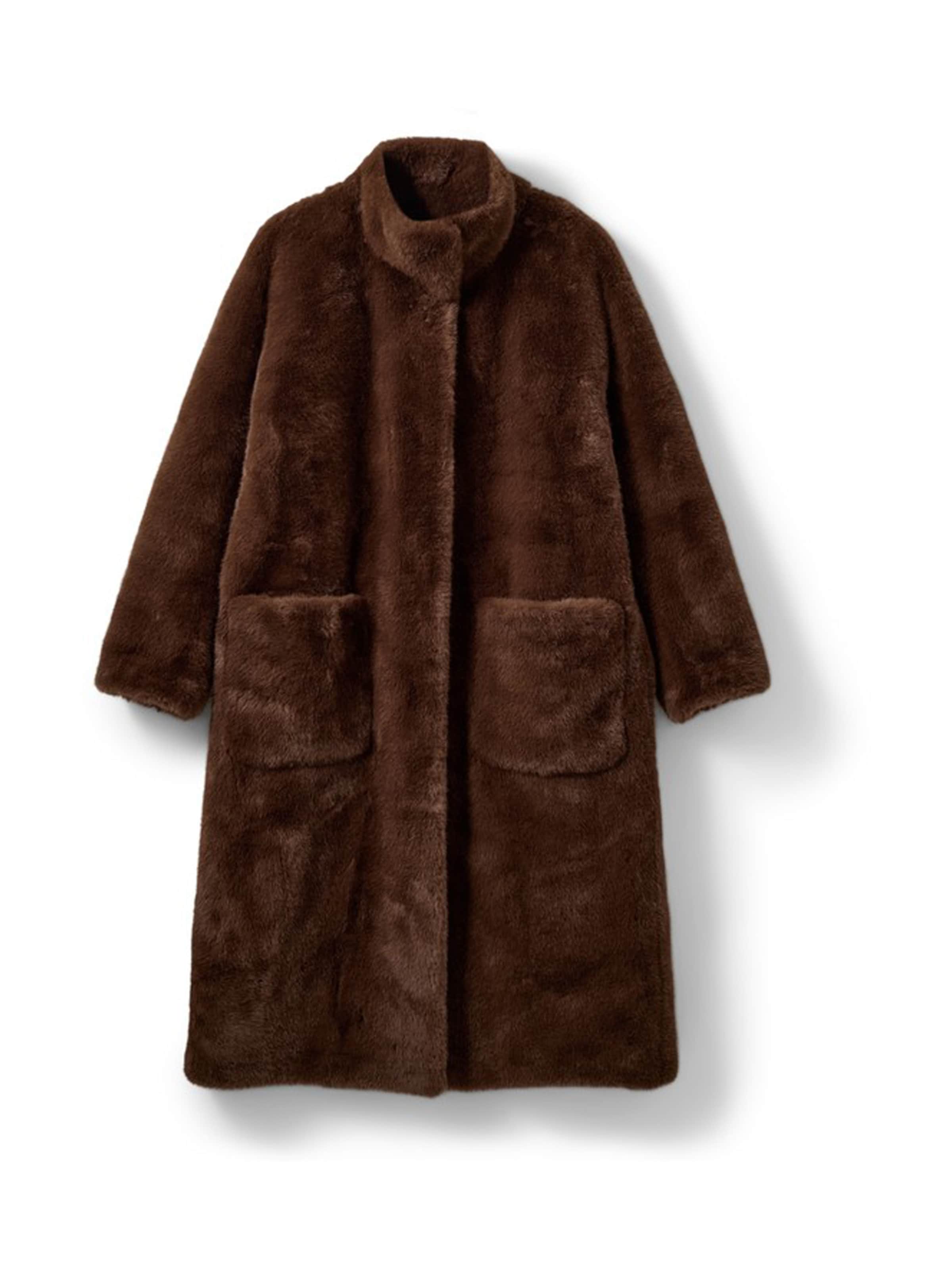 Sofie Schnoor Talvemantel 'MONA', värv pruun: eest vaates