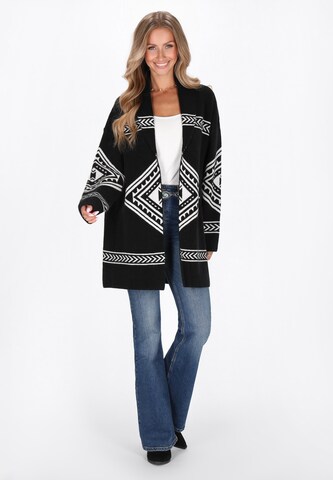 IZIA Gebreid vest in Zwart