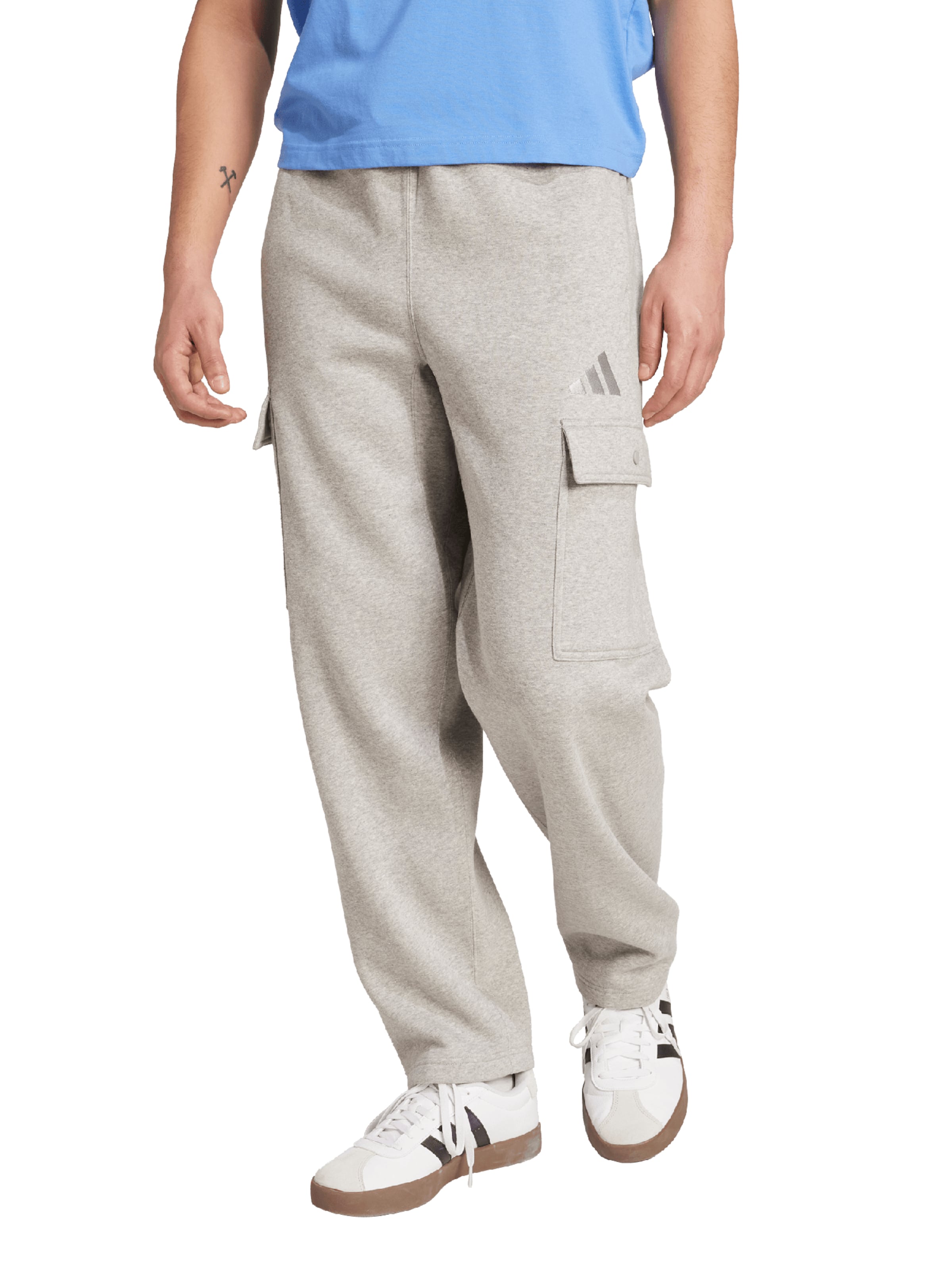 ADIDAS SPORTSWEAR Lużny krój Spodnie sportowe 'A SZN' w kolorze szary: przód
