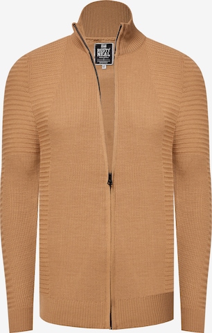 Rusty Neal Gebreid vest in Bruin: voorkant
