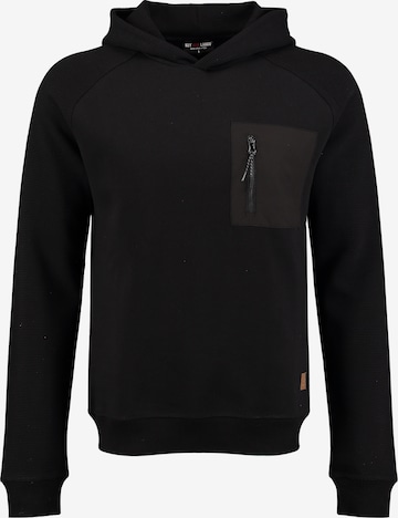 Key LargoSweater majica 'Keeper' - crna boja: prednji dio