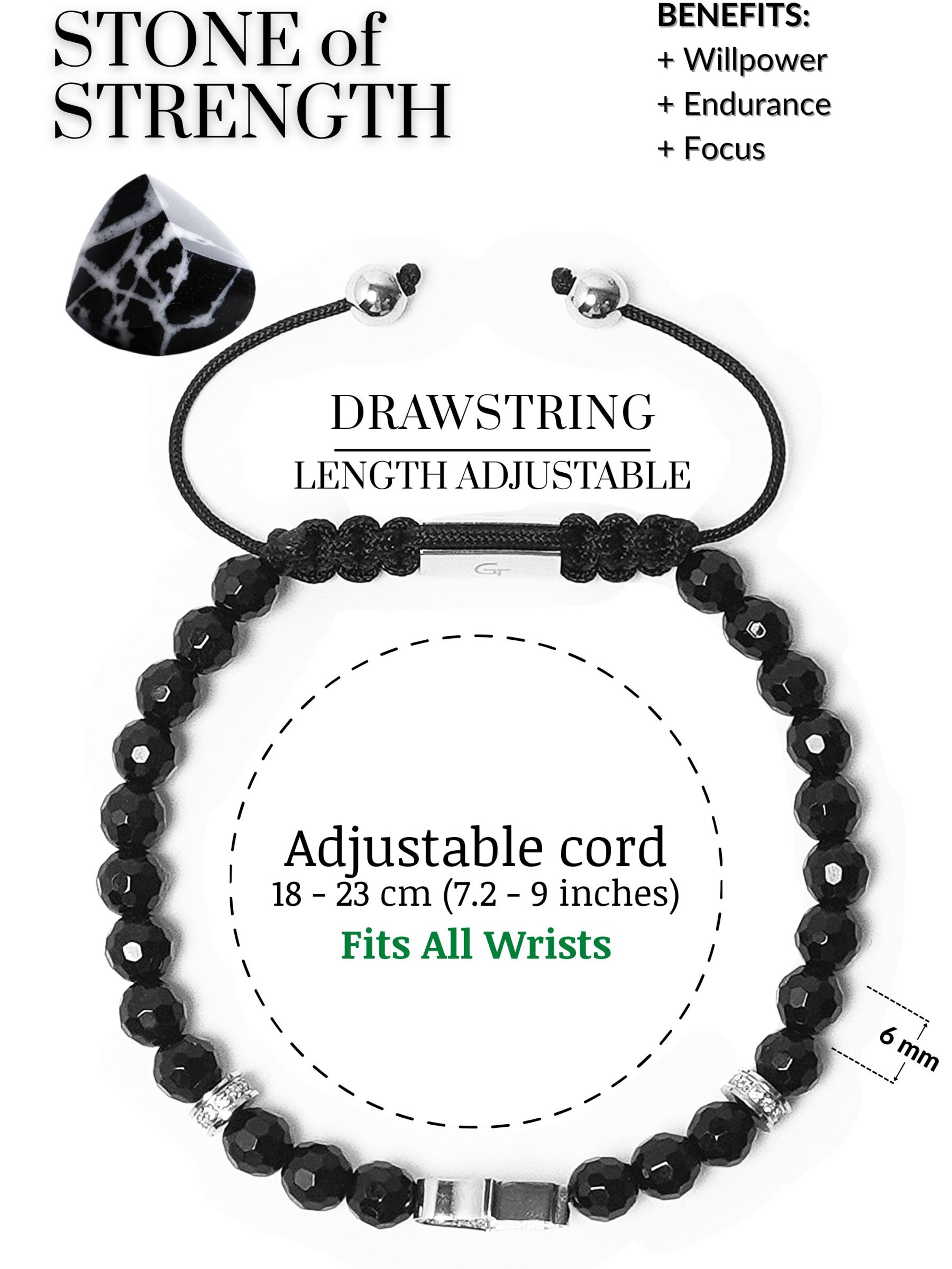 Bracelet 'Hamsa Hand' GT Collection en noir