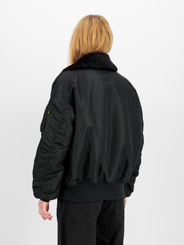 ALPHA INDUSTRIES Jacke 'B-15' in Schwarz: Rückseite