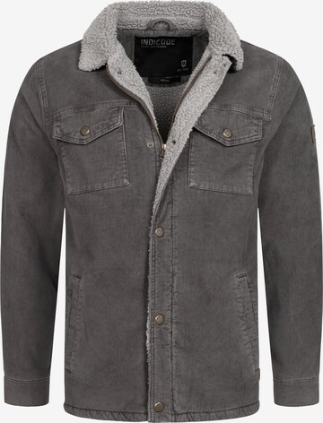 INDICODE JEANS Between-Season Jacket 'Tonni' in Grey: front