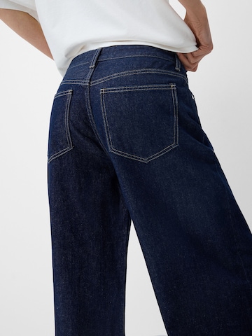 Bershka Wide Leg Jeans i blå