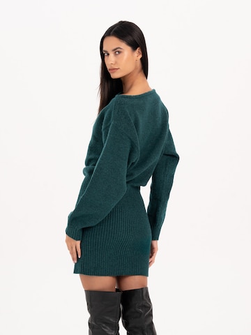 MYLAVIE by Sarah Harrison Strickkleid in Grün