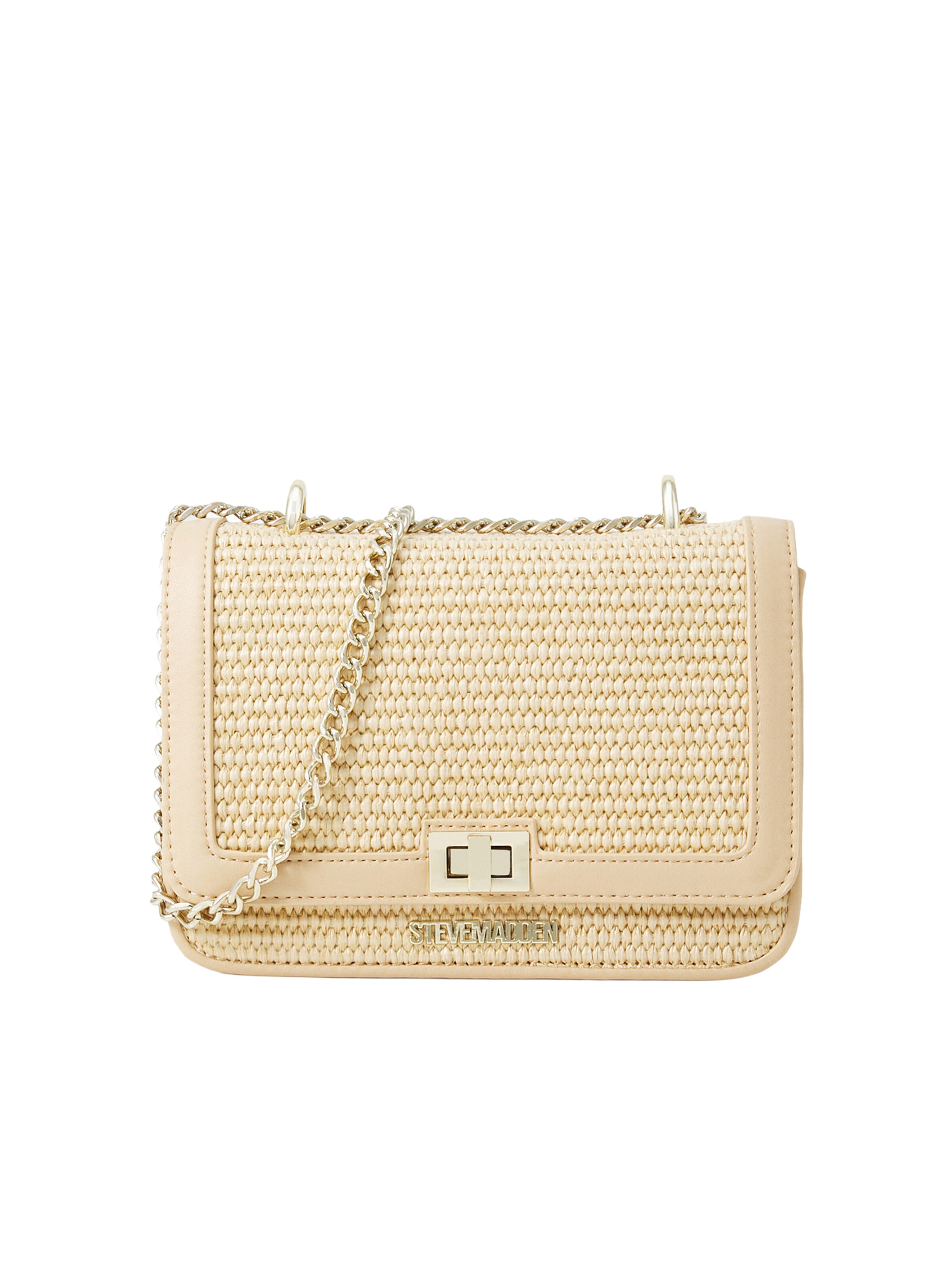 STEVE MADDEN Crossbody Bag in Beige: front