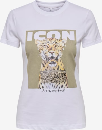 ONLY Paita 'ONLVIBE' värissä valkoinen: etupuoli