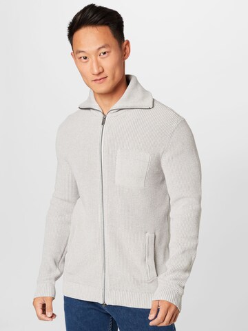 ESPRIT Knit Cardigan in Grey: front