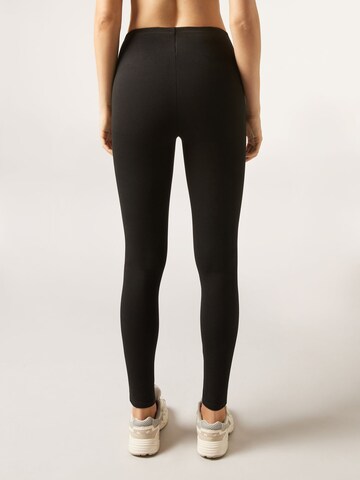 CALZEDONIA Skinny Leggings in Schwarz