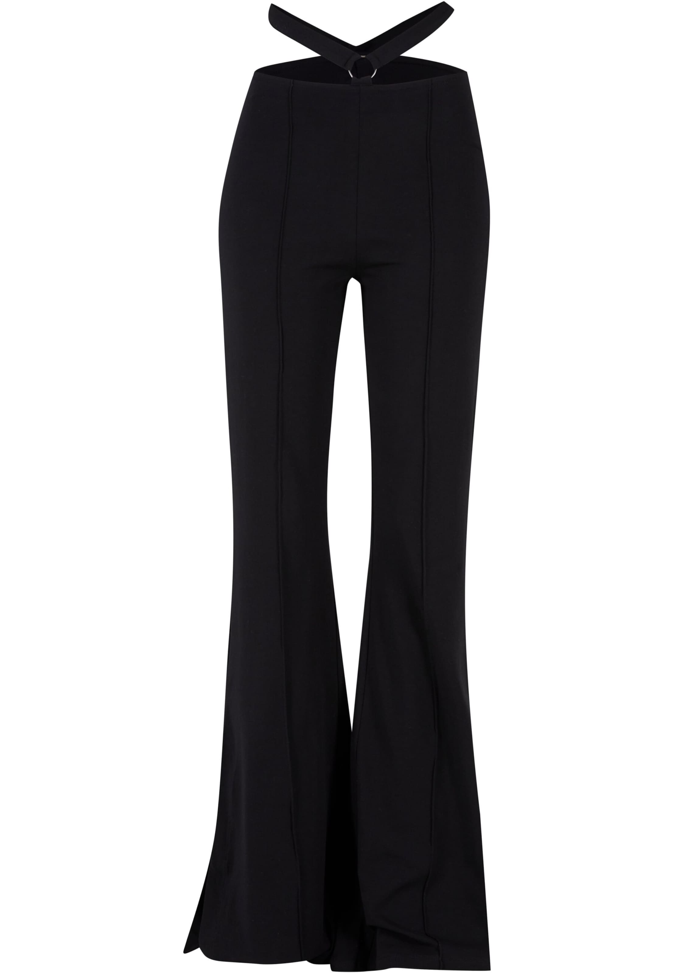 Flared Pantaloni di Thug Life in nero: frontale