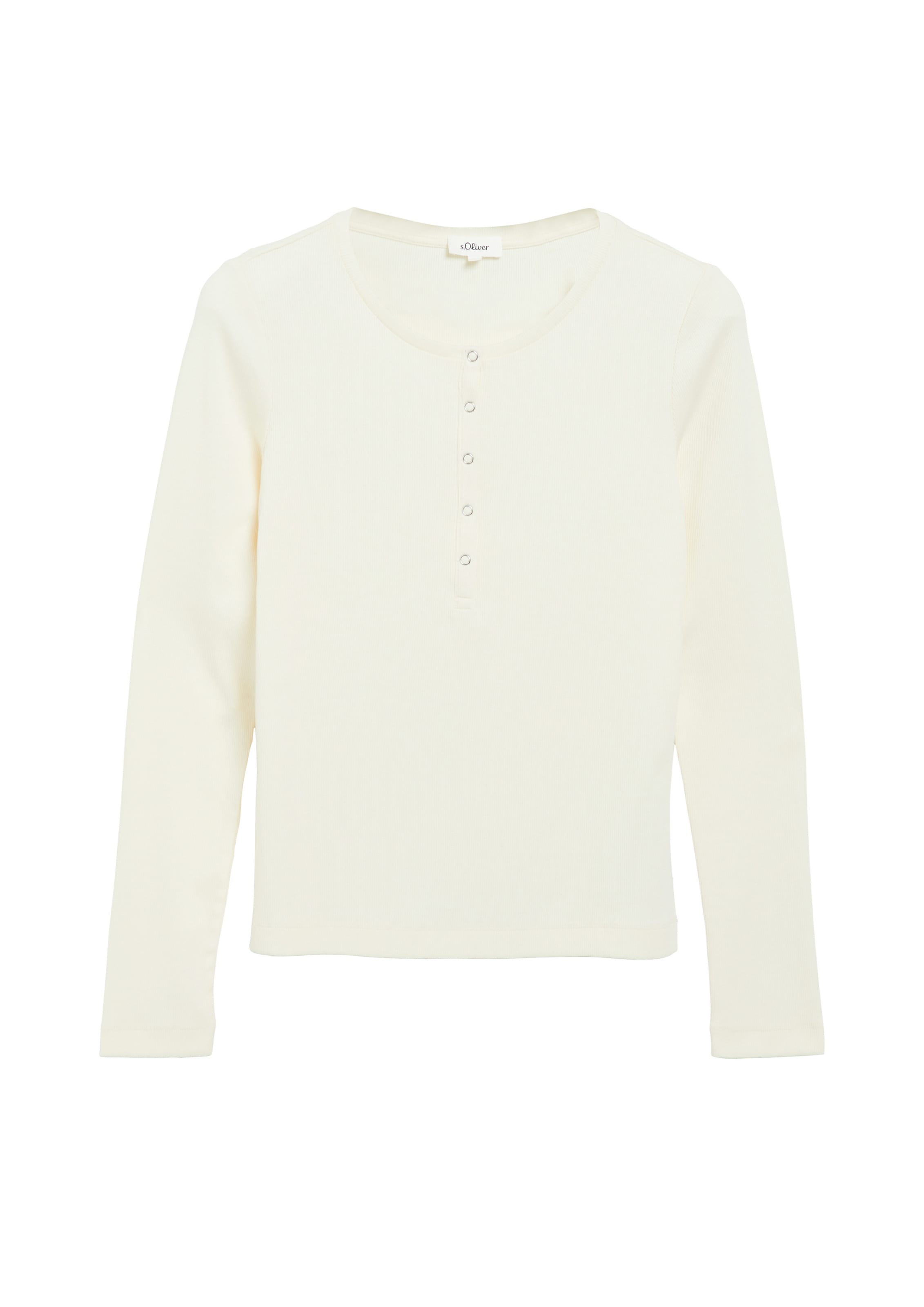 s.Oliver Shirt in Beige: voorkant