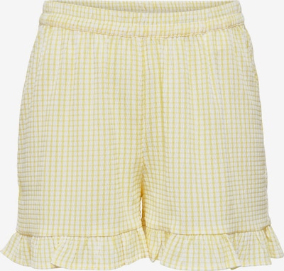 JDY Shorts  'Santiago' in pastellgelb / offwhite, Produktansicht