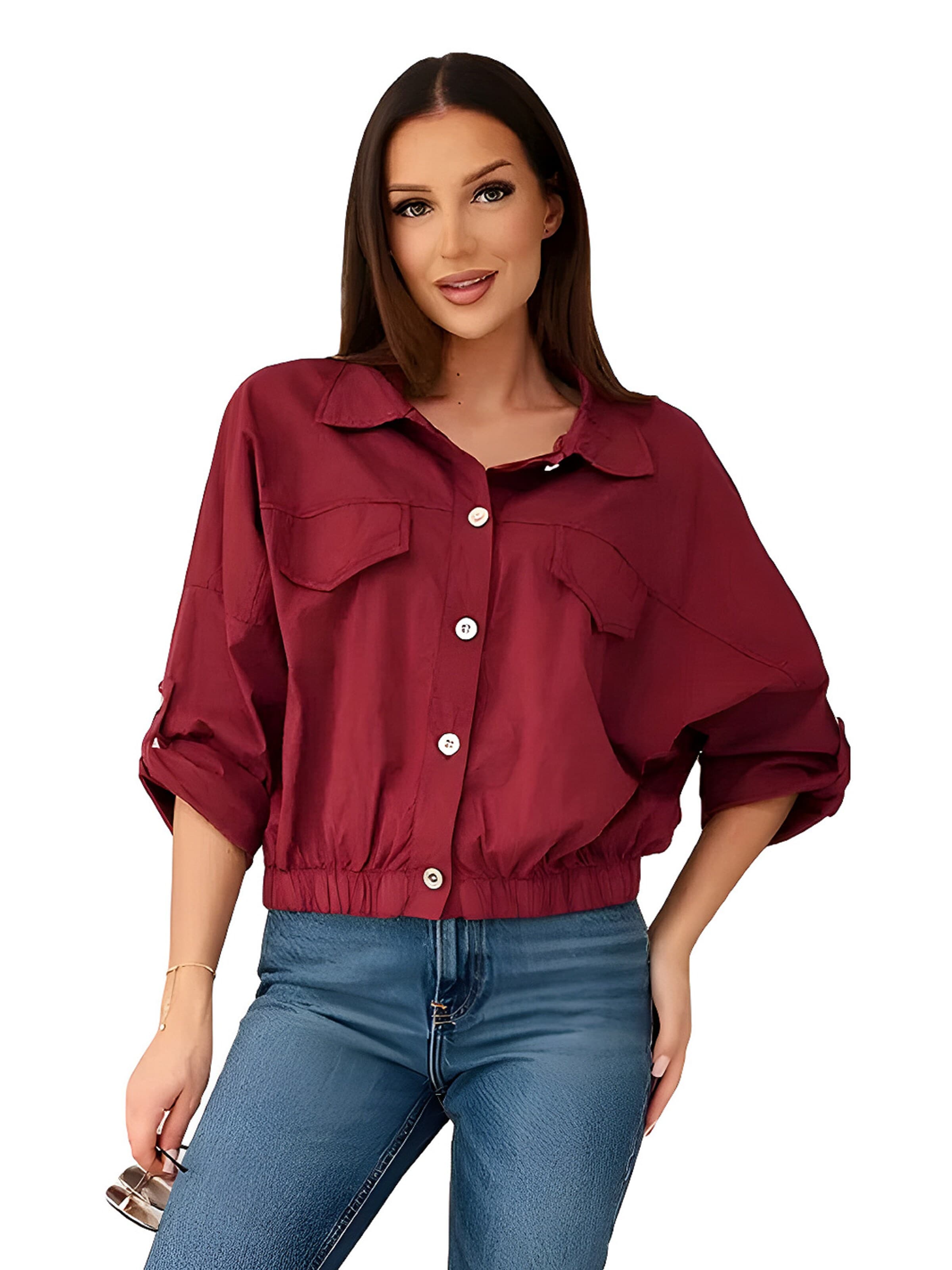 Lumera Tussenjas 'Lusso' in Rood: voorkant