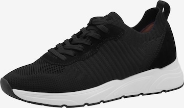 Baskets basses Tamaris en noir : devant