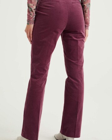 WE Fashion Regular Broek in Lila