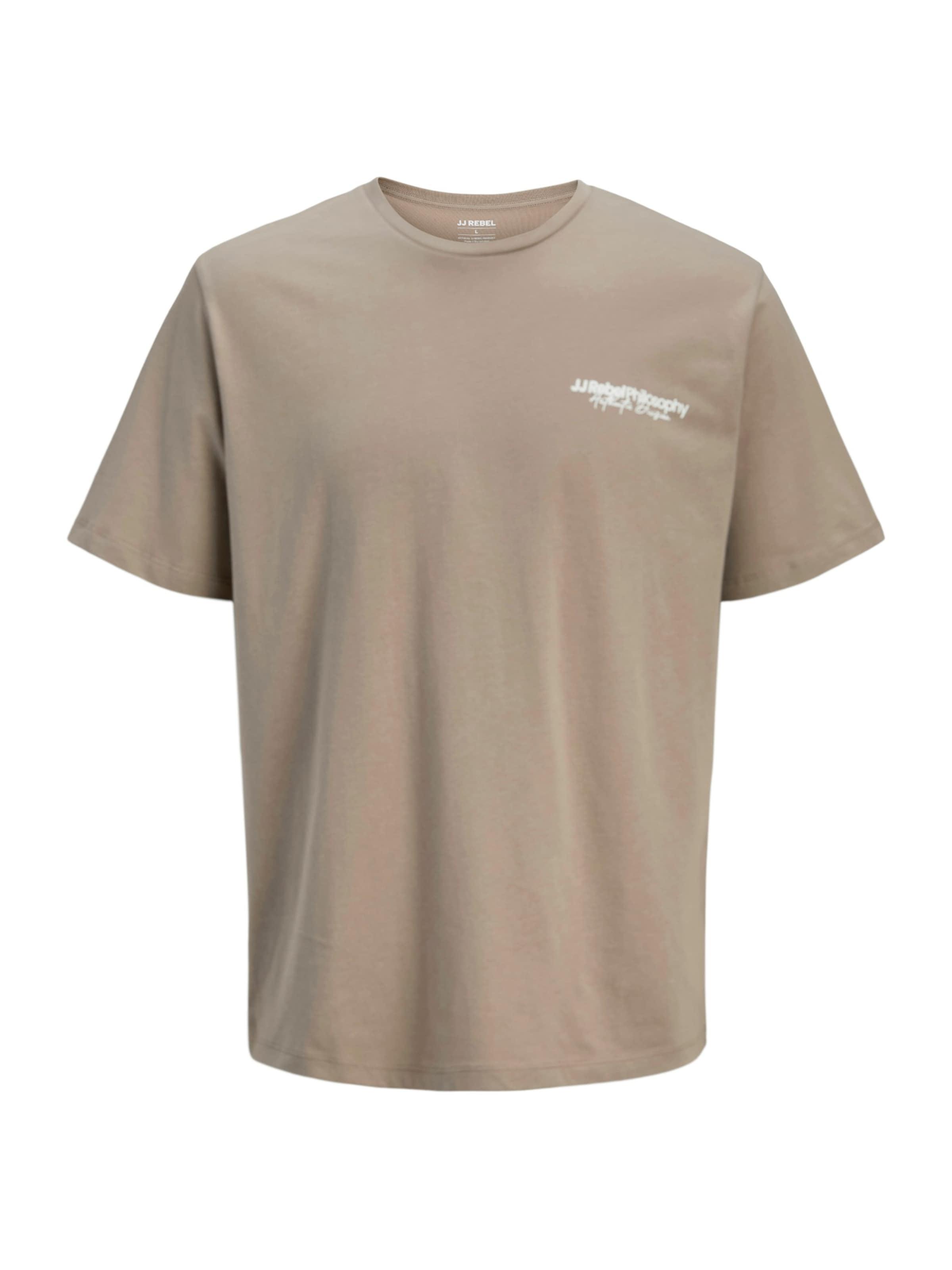 Maglietta 'JREBZACK' di JJ Rebel in beige: frontale