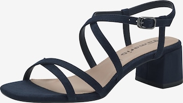 TAMARIS Strap Sandals in Blue: front